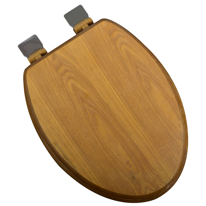 Bath Décor Wood Decorative Elongated Toilet Seat & Reviews Wayfair